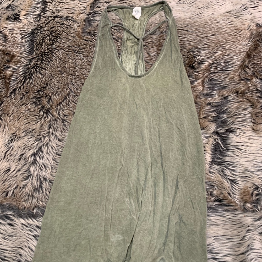 We The Free Amelia Tank Olive Green Size S